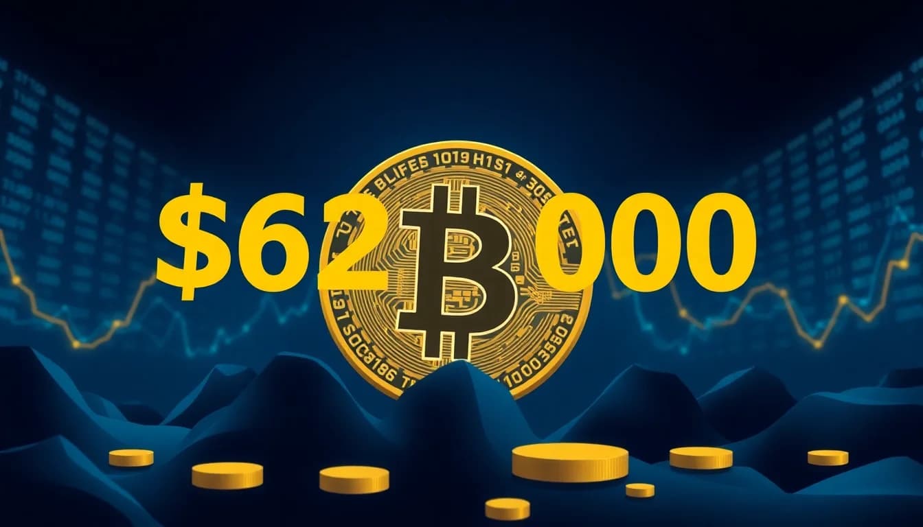 Live Markets: Bitcoin Drops to $62,000 Amid Liquidations