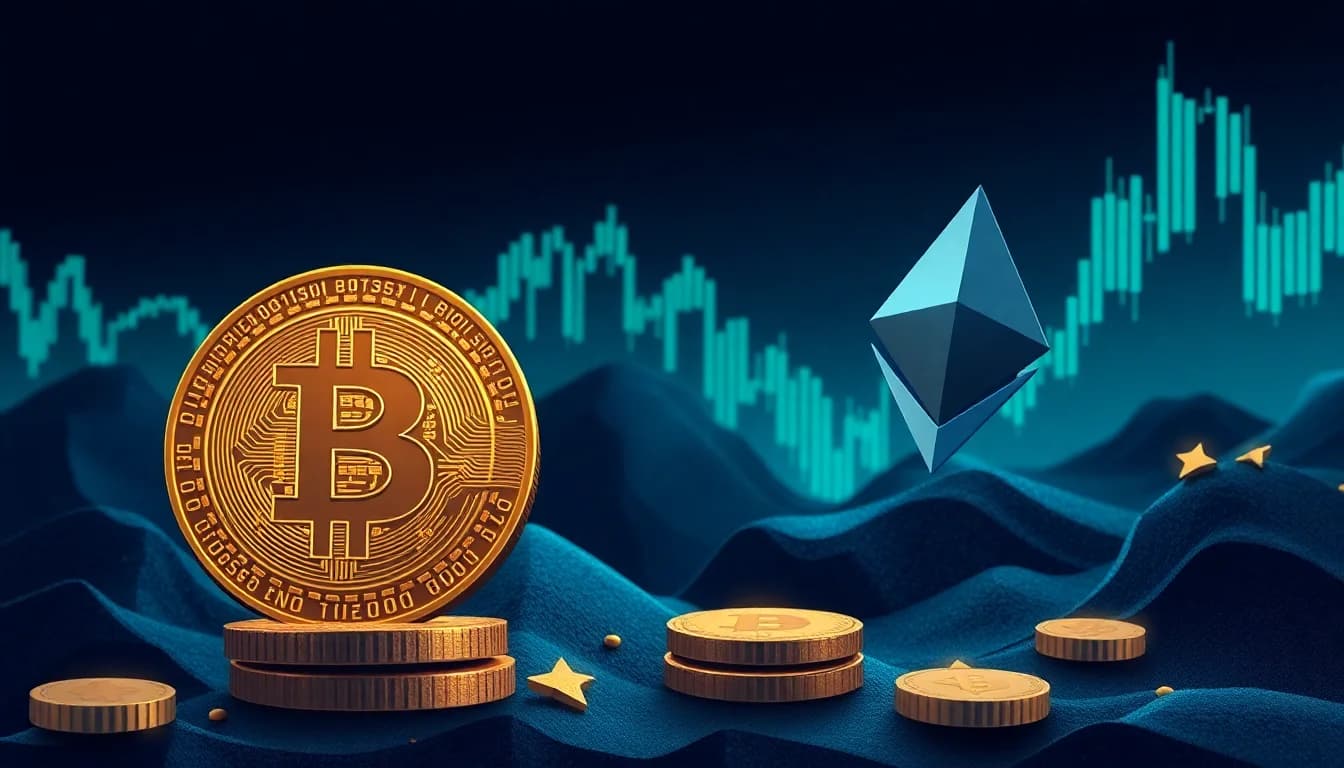 XRP and Ether Lead Declines in Crypto Market as Bitcoin Eyes $70,000