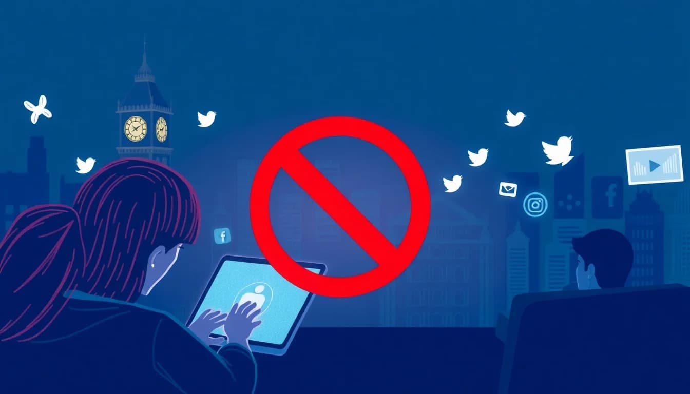 UK to Ban Social Media for Under-16s